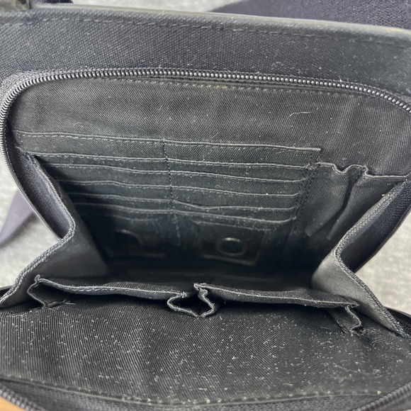 Fossil Shoulder Travel  Bag Black N‎ 054 The Original Premium Canvas Vintage - Picture 4 of 7